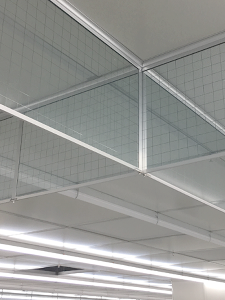 玻璃挡烟垂壁--夹丝玻璃 玻璃挡烟垂壁(夹丝玻璃)